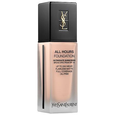 Yves Saint Laurent All Hours Full Coverage Matte Foundation Br20 Cool Ivory .84 Oz/ 25 Ml