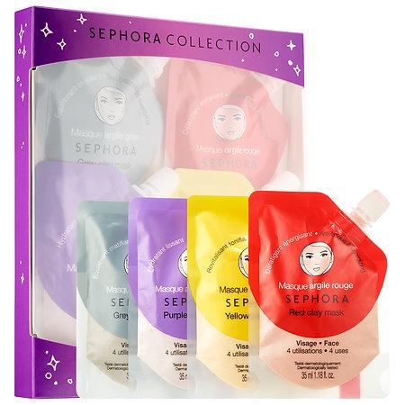 Sephora Collection Crazy For Clay! Face Mask Set 4 X 1.18 Oz/ 35 Ml