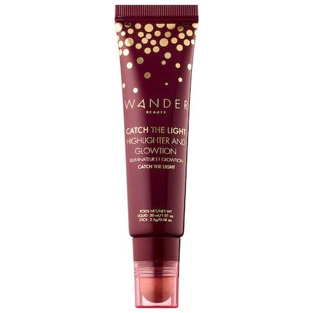 Wander Beauty Catch The Light Highlighter And Glowtion Duo 1.01 Oz/ 30 Ml Glowtion; 0.08 Oz/2.5 G Catch The Light Highlighter