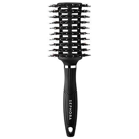 Sephora Collection Polish: Large Round Vented Dual Hair Brush 3.25" D X 10.5" H X 3.25" W