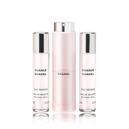 Chanel Chance Eau Tendre Eau De Toilette Twist And Spray 0.7 Oz
