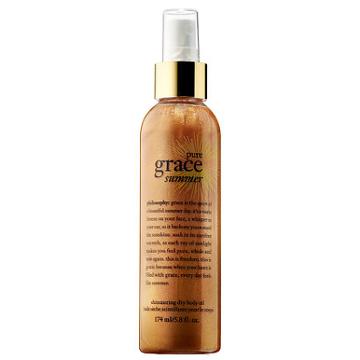 Philosophy Pure Grace Summer Shimmering Dry Body Oil 5.8 Oz
