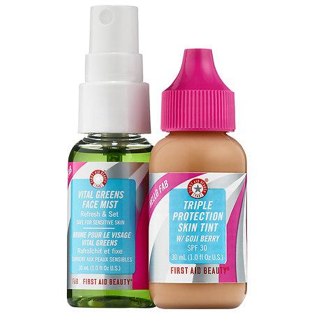First Aid Beauty Hello Fab Triple Protection Skin Tint Bundle Tan