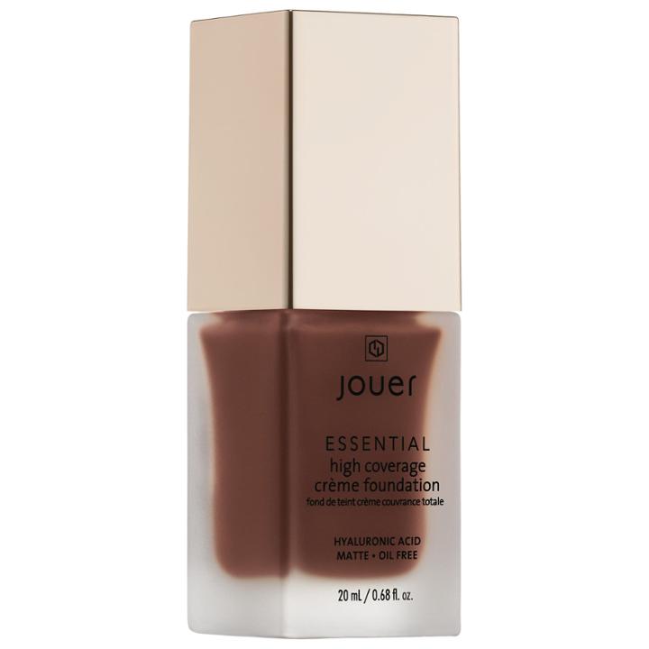 Jouer Cosmetics Essential High Coverage Crme Foundation Caviar 0.68 Oz/ 20 Ml