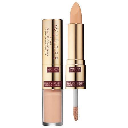 Wander Beauty Dualist Matte And Illuminating Concealer Light Stick - 0.16 Oz/ 4.5 G, Liquid - 0.12 Oz/ 3.5 G