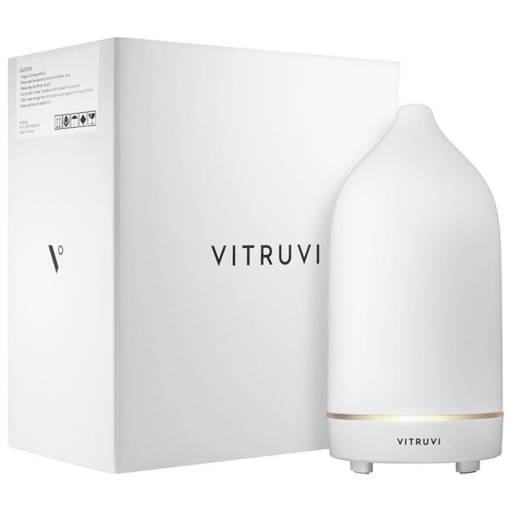 Vitruvi Stone Diffuser White 3.3 In. X 3.3 In. 7 In.