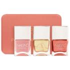 Nails Inc. Polish Palette Nail Set Queen Contour/ Strobe Of Genius/ Full Coverage 3 X Nail Polish