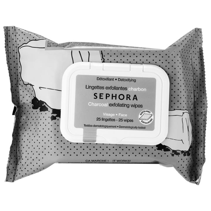 Sephora Collection Cleansing & Exfoliating Wipes Charcoal 25 Wipes