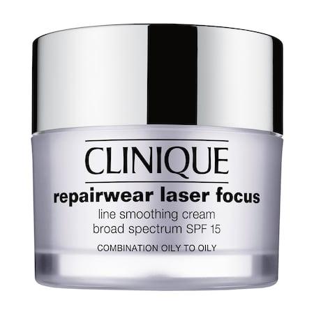 Clinique Repairwear Laser Focus Line Smoothing Cream Broad Spectrum Spf 15 For Combination Oily To Oily Skin 1.7 Oz/ 50 Ml