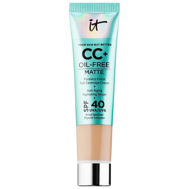 It Cosmetics Cc+ Cream Oil-free Matte With Spf 40 Light 0.406 Oz/ 12 Ml