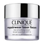 Clinique Repairwear Laser Focus Line Smoothing Cream Broad Spectrum Spf 15 For Very Dry To Dry Combination Skin 1.7 Oz/ 50 Ml