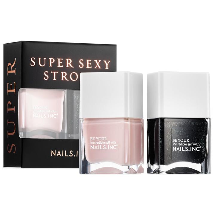 Nails Inc. Super Sexy Strong Nail Duo 2 X 0.47 Oz/ 14 Ml