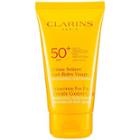 Clarins 50+ Spf Sunscreen For Face Wrinkle Control Cream 2.7 Oz