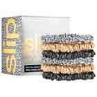Slip Small Slipsilk(tm) Scrunchies Leopard, Black, Caramel 6 Pack