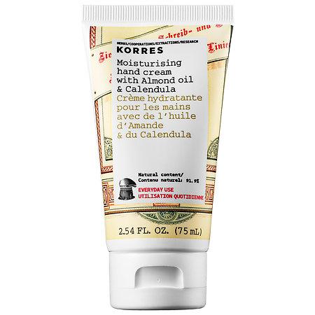 Korres Moisturising Hand Cream With Almond Oil & Calendula 2.54 Oz