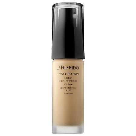 Shiseido Synchro Skin Lasting Liquid Foundation Broad Spectrum Spf 20 Golden 2 1 Oz