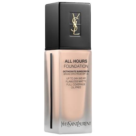 Yves Saint Laurent All Hours Longwear Natural Matte Foundation Br10 Cool Porcelain .84 Oz/ 25 Ml
