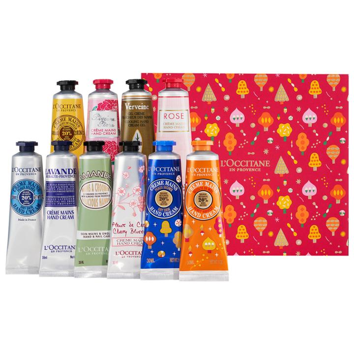 L'occitane Holiday Hand Cream Soiree 10 X 1 Oz/ 30 Ml