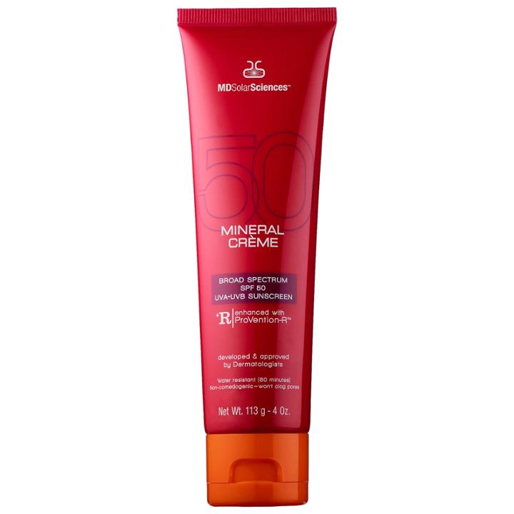 Mdsolarsciences Mineral Crme Broad Spectrum Spf 50 Uva-uvb Sunscreen 4 Oz/ 113 G