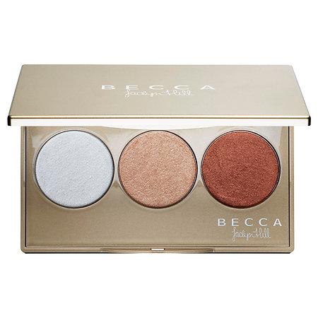 Becca Shimmering Skin Perfector&reg; Pressed Champagne Glow Palette Featuring Champagne Pop X Jaclyn Hill Pearl/ Champagne Pop/ Blushed Copper 3 X 0.084 Oz