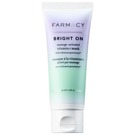 Farmacy Bright On Massage-activated Vitamin C Mask With Echinacea Greenenvy(tm) 1.7 Oz/ 50 Ml