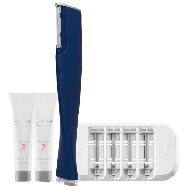 Dermaflash Luxe Facial Exfoliation & Peach Fuzz Removal Navy Blue