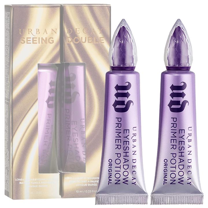 Urban Decay Seeing Double Eyeshadow Primer Potion Full Size Duo 2 X 0.33 Oz/ 10 Ml