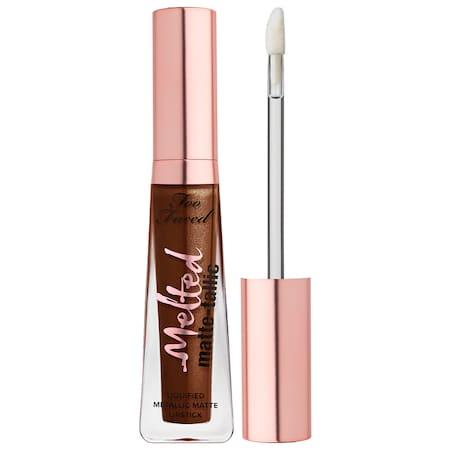 Too Faced Melted Matte-tallic Liquified Metallic Matte Lipstick Caffeine Queen .23 Oz