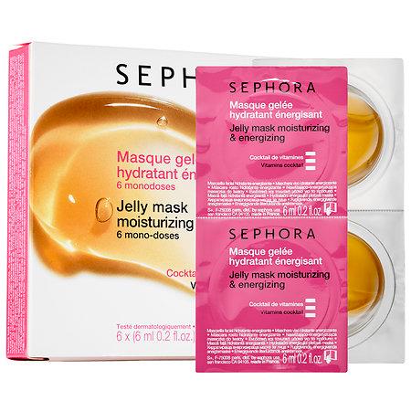 Sephora Collection Jelly Mask Moisturizing & Energizing 6 X 0.2 Oz/ 6 X 6 Ml