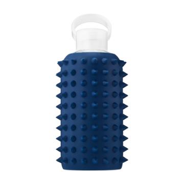 Bkr Spiked Fifth Ave Glass Water Bottle Little - 16 Oz/ 500 Ml