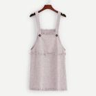 Shein Frayed Edge Tweed Overall Dress