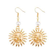 Shein Sun & Face Design Drop Earrings