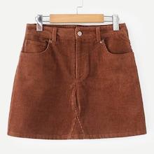 Shein Pocket Detail Corduroy Skirt
