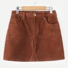 Shein Pocket Detail Corduroy Skirt