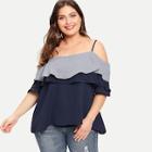 Shein Plus Tiered Layer Blouse