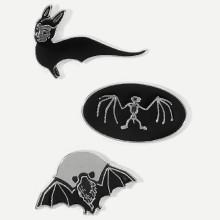 Shein Bat Design Brooch Set 3pcs