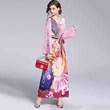 Shein Graphic Print Belt Dress