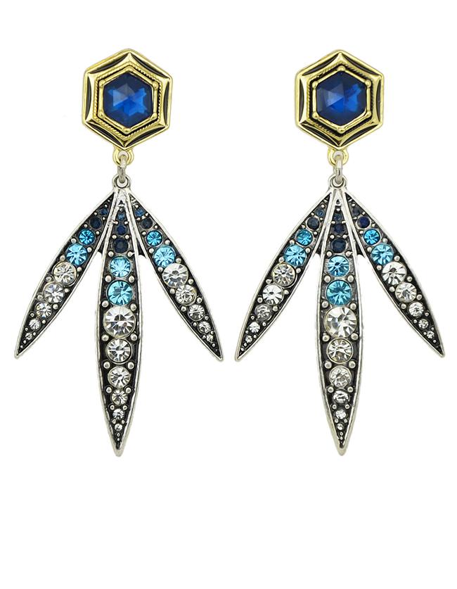 Shein Rhinerstone Hanging Stud Earrings