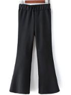 Shein Black Elastic Waist Bell Pant