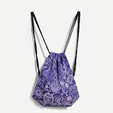 Shein Printed Drawstring Backpack