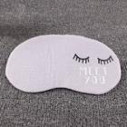 Shein Eyelashes Print Rest Aid Cover Eye Mask 1pc