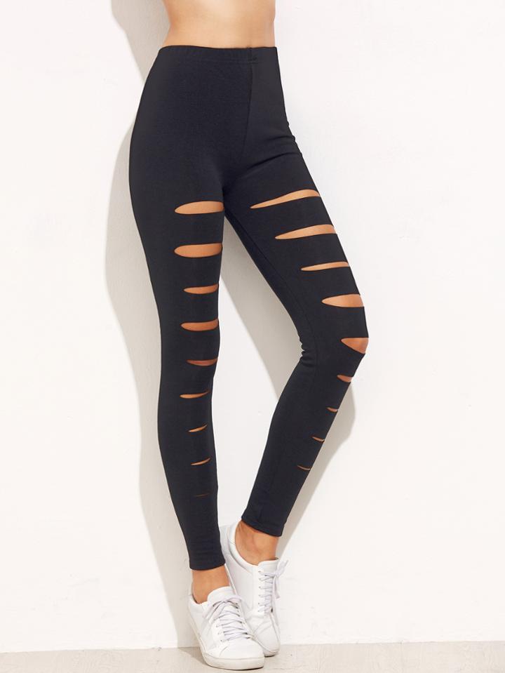 Shein Cut Out Skinny Leggings