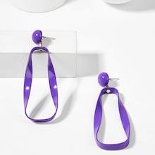 Shein Irregular Shaped Hoop Drop Earrings