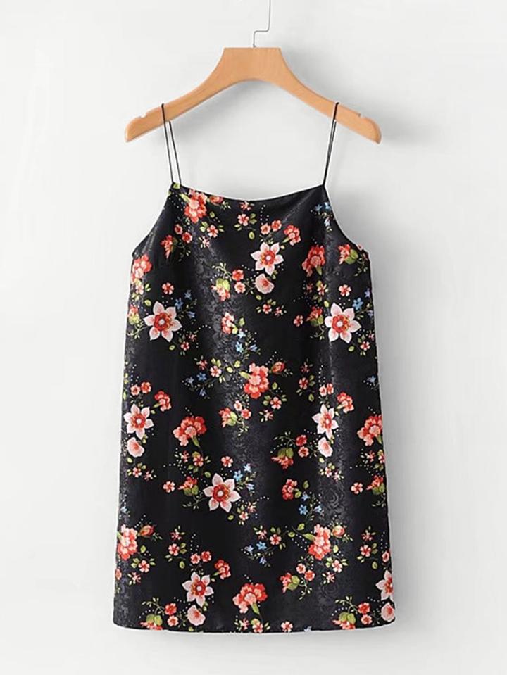 Shein Floral Satin Cami Top