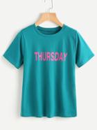 Shein Thursday Print Tee