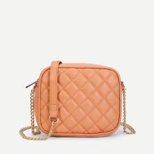 Shein Quilted Design Pu Chain Bag