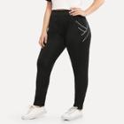 Shein Plus Seam Detail Pocket Side Pants