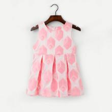 Shein Girls Geo Pattern Box Pleated Dress