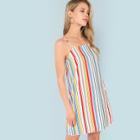 Shein Striped Print Cami Dress