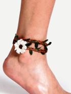 Shein Simple Handmade Flower Beach Anklet
